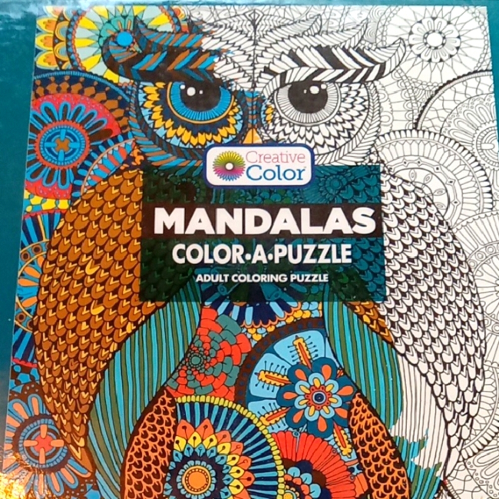NEW.  COLOR-A-PUZZLE 500 PIECES OWL PUZZLE (16"X20").  HAD TO OPEN BOX TO CHECK.
